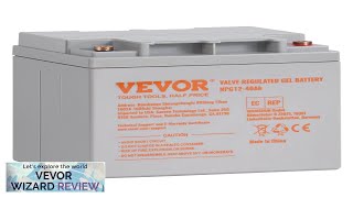 VEVOR Deep Cycle Battery 12V 40AH AGM Marine Rechargeable Battery High SelfDischarge Review [upl. by Claretta]