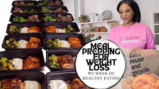 Meal Prep For Our Weight Loss  How I Lost 25lbs in 30 days High Protein [upl. by Macdonell]