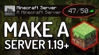 How to Make a Minecraft Server 119  Play Minecraft Java with Your Friends [upl. by Eiggam]