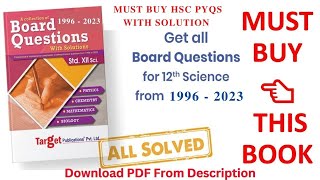 HSC Chapter Wise Previous Years Board Questions with Solution PCMB HSC PYQs hsc hscexam hscpyqs [upl. by Digdirb]