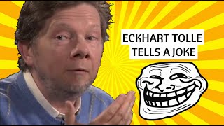 ECKHART TOLLE MAKES A JOKE ABOUT DEATH [upl. by Herson]