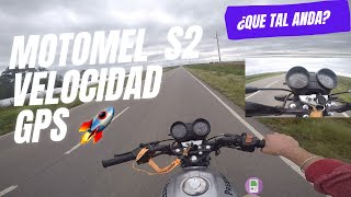 MOTOMEL S2 PRUEBA DE VELOCIDAD GPS 🤯 EgoMotovlog [upl. by Farika460]