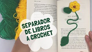 Como tejer un separador de libros a crochet [upl. by Sinaj801]