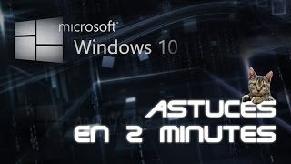 Astuce Windows 10 en 2 Minutes 10 Barre de lancement rapide [upl. by Nnaj]