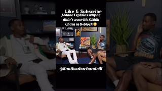 J mane Explains why he didnt wear his 100k Chain in OBlock fyp [upl. by Maryn]