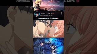 Awaken the feeling of pure love 💕 anime shorts animeedit [upl. by Elleneg]