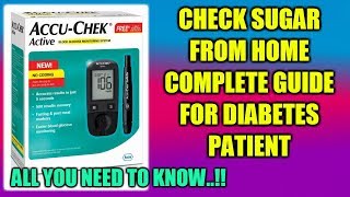 How to use accu chek active in hindi  How to use accu check glucometer  Accu Chek Complete Guide [upl. by Gaby90]