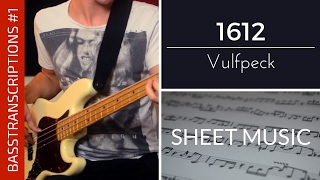 Vulfpeck  1612 Bass Cover with Sheet Music  BASSTRANSCRIPTIONS 1 [upl. by Ringe489]