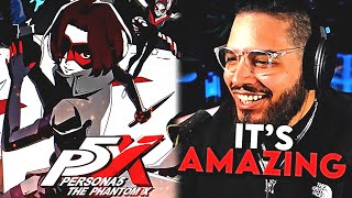 Reacting to Persona 5 The Phantom X Opening Animation I NEED THIS GAME NOW [upl. by Akimad]