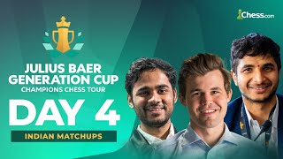 CCT Julius Baer Generation Cup Day 4  ft Vidit Arjun Carlsen [upl. by Lohman262]