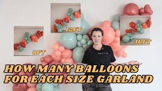 How to create a different size balloon garland [upl. by Morty832]