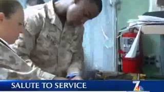 NBC Salute to Service 3rd MAW Sergeant Stewart [upl. by Elladine193]