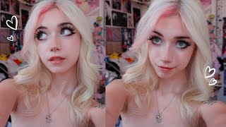 Everyday Big Eye Casual egirl Makeup Tutorial [upl. by Adlesirhc]