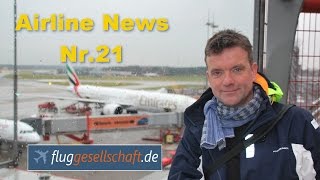 Airline News Nr 21 vom Dezember 2016 mit dem Flugexperten Thomas Job [upl. by Kaile764]