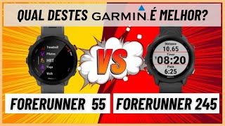 Comparativo Garmin Forerunner 55 x Forerunner 245 [upl. by Landbert867]