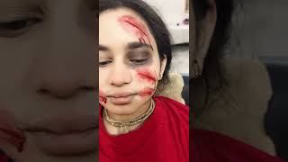 Prosthetic makeup subscribe makeup makeupartist shortvideo viralvideo filmindustry [upl. by Zitvaa]