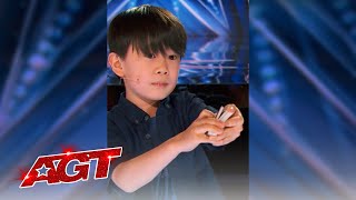 Adorable Kid Magician WOWS The Judges  Americas Got Talent 2021  Shorts [upl. by Airotcivairam]