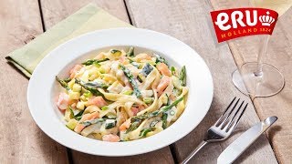 Pasta primavera met zalm en Goudse kaassaus [upl. by Oirasan]