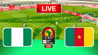 LIVE🔴 Nigeria Vs Cameroon  Africa Cup of Nations  Round of 16  Live Football Match Today [upl. by Boyce]