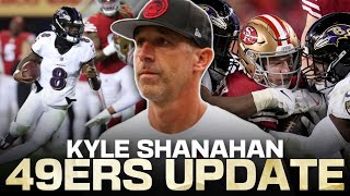 49ers update Injury statuses postRavens Shanahan Brock Purdy assessment and Jason Verrett plan [upl. by Adiuqram506]