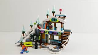 LEGO Friends Ski Slope and Café 41756 Speed Build [upl. by Aicala380]