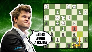 CÓMO JUGAR LA DEFENSA SICILIANA 👀 Suyarov vs Carlsen Internet 2024 [upl. by Jocelin83]