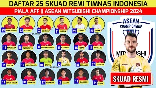 MARTEN PAES SIAP GABUNG  INILAH DAFTAR 25 SKUAD RESMI TIMNAS INDONESIA ASEAN CHAMPIONSHIN 2024 [upl. by Nomed]