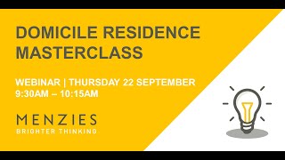 Domicile Residence Masterclass [upl. by Docile]