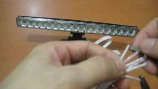 18 LED RED BRAKE STOP TAIL TURN RUNNING LIGHT BAR [upl. by Abbi]