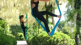 Aerial yoga flow by Paula Costa [upl. by Nylahsoj]