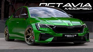 Skoda OCTAVIA VRS 2024 Facelift HARDCORE Widebody MODIFIED Concept [upl. by Gujral959]