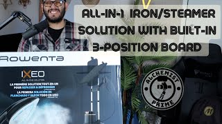 The Rowenta IXEO Allin1 Iron and Steamer Solution with Builtin 3Position Board Unboxing [upl. by Burrton867]