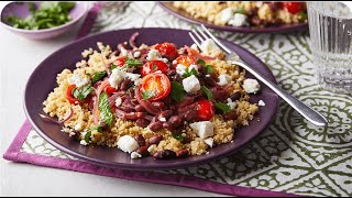 Nigellas Feta Black Bean And Clementine Couscous  Ocado [upl. by Sukramaj]