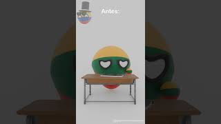 Antes Vs Ahora Geografia🌎 Créditos a maxifontan shorts countryballs humor [upl. by Yllil]