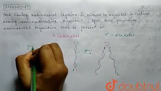 DNA having radiolabeled thymidine is allowed to replicate in medium having nonradioactive thymi [upl. by Jehoash296]