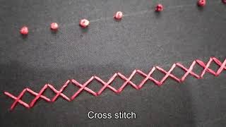 Cross Stitch Beginner Hand Embroidery  Cutesy [upl. by Yroffej]