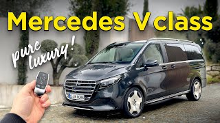 NEW Mercedes V Class exterior interior amp first drive [upl. by Eyr659]