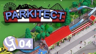 🎡 Fantasy Log Flume  Lets Play Parkitect Ep 04 [upl. by Anillek956]