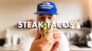 STEAK TACOS  PINEAPPLE SALSA VERDE [upl. by Aneehsar]