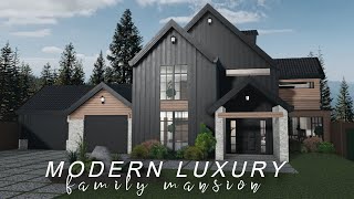 Modern Luxury Family Mansion  No Large Plot ROBLOX bloxburg [upl. by Eitsud]