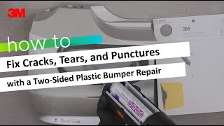 HOW TO Fix Cracks Tears and Punctures with a Twosided Plastic Bumper Repair [upl. by Sila]