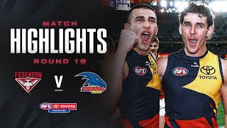 Essendon v Adelaide Highlights  Round 19 2024  AFL [upl. by Arihas573]