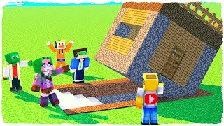 🤘 MINECRAFT  ¡ENCONTRAMOS UN BÚNKER SECRETO DEBAJO DE UNA CASA [upl. by Noled]