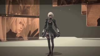 NieR Automata 9S Memories Second Resource Unit Boss [upl. by Roddy666]