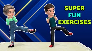 8 SUPER FUN BALANCE AND COORDINATION EXERCISES FOR KIDS [upl. by Assela]