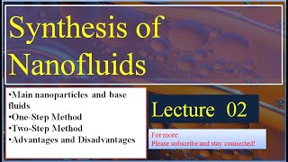 Lec 2 How to synthesis NanofluidsOne step and two step methodsAdvantages and disadvantages Hindi [upl. by Zippel289]