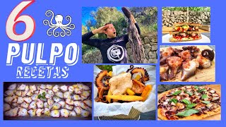 6 RECETAS de PULPO 🐙 Recetas paso a paso 👌🏻😋  GUILLE RODRIGUEZ [upl. by Eilac463]