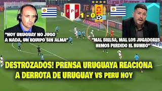 DESTROZADOS PRENSA URUGUAYA REACCIONA A PERU vs URUGUAY 10 HOY  REACCIONES ELIMINATORIAS [upl. by Stander470]