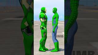 GTA V  GREENSPIDERMAN VS GREENIRONMAN WHO RICHEST GTA 5 🤑16 shorts gtav funnyragdolls [upl. by Hnao]