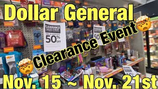 Dollar General Huge Clearance Event 1115  1121 2024 W👀 Visuals Coupon Matchups Extra 50 70 Off [upl. by Spatz116]